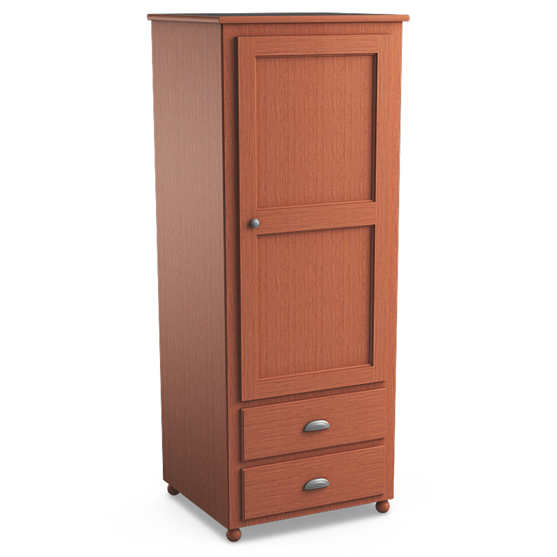 Aspen: Single Wardrobe with Two Drawers