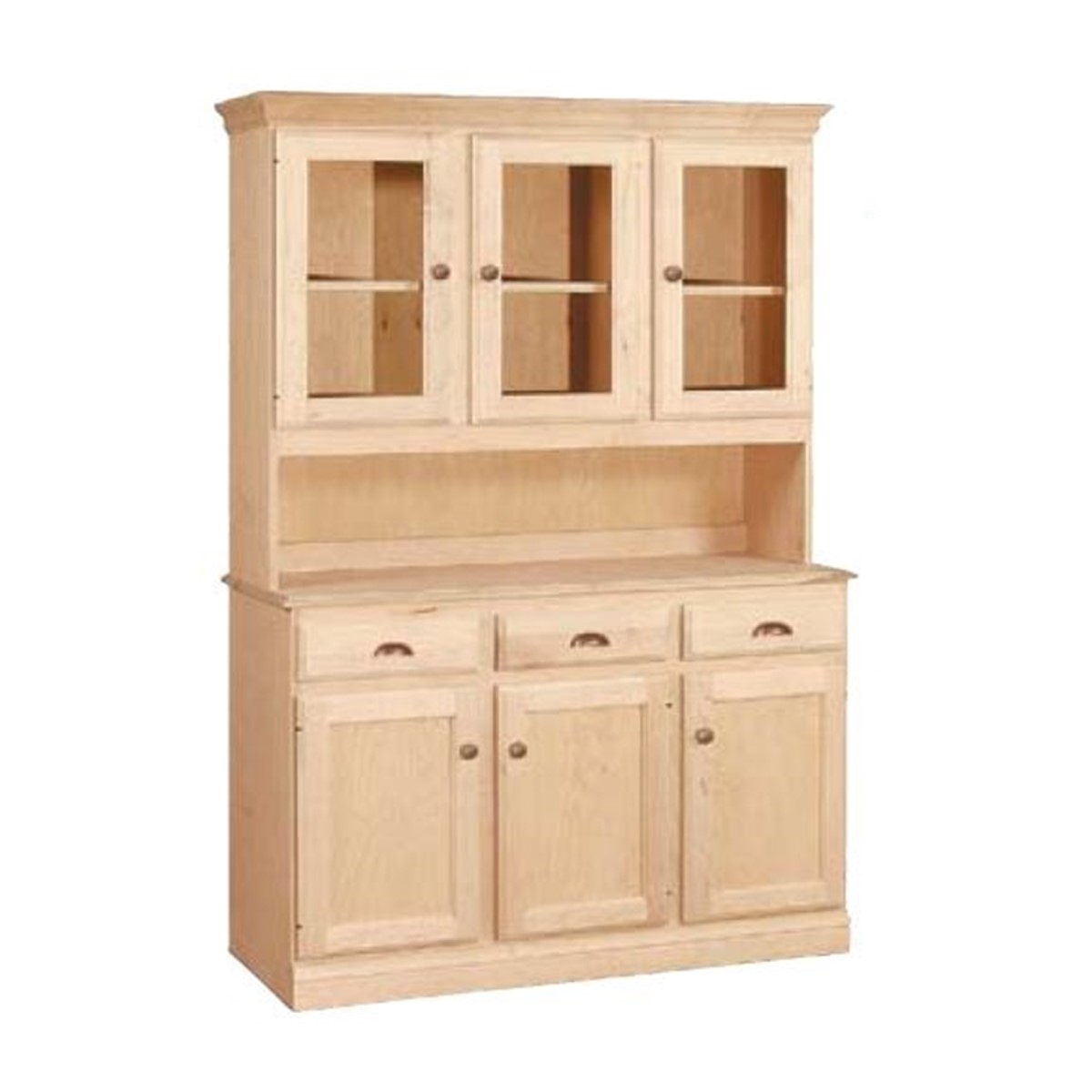 Custom Buffet shown with Optional Hutch Top