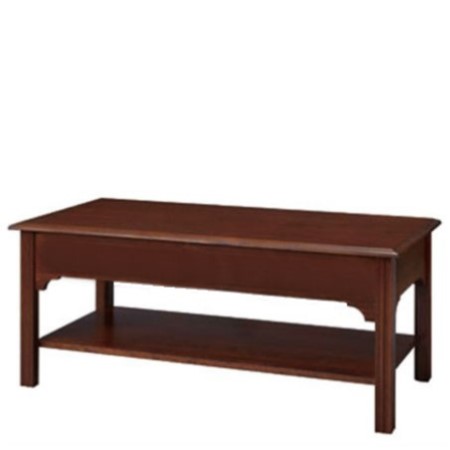 Chippendale: Rectangular Coffee Table with Shelf