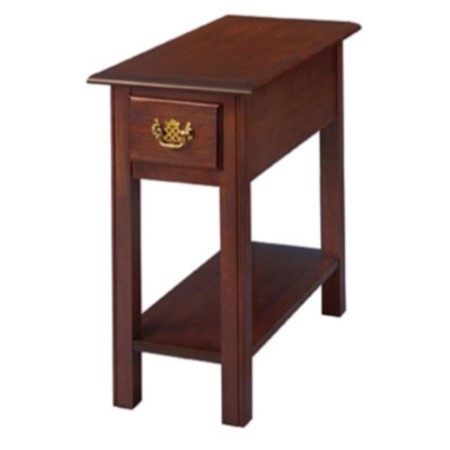 Chippendale: Chairside Table with Drawer & Shelf