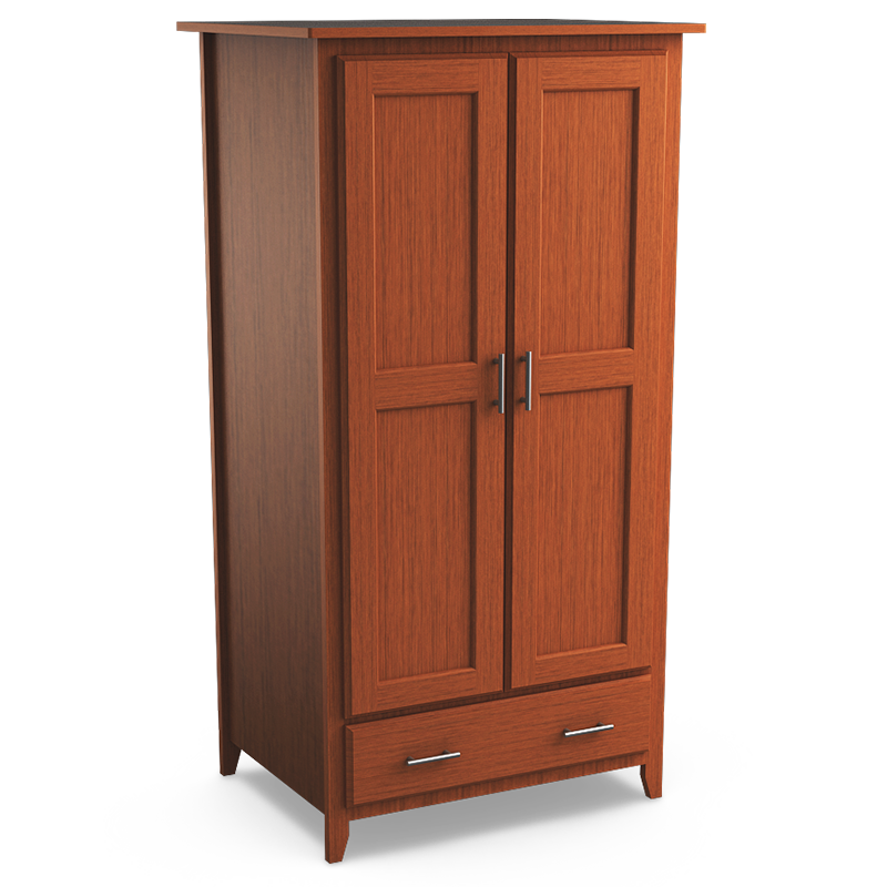 Kingston: Double Wardrobe with One Drawer