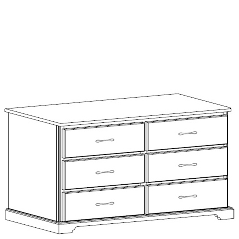 Kirkwood: Six Drawer Dresser