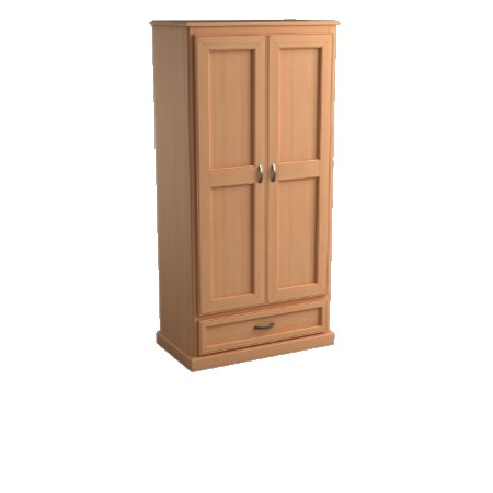Brentwood: Double Wardrobe with One Drawer