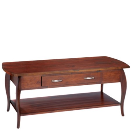 Harlo: Rectangular Coffee Table with Drawer & Shelf
