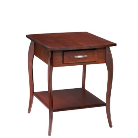 Harlo: Rectangular End Table with Drawer & Shelf