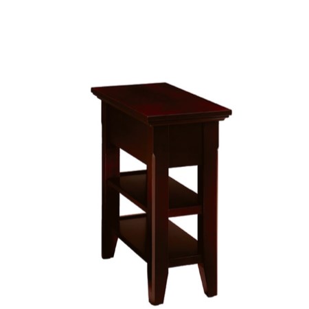 Livingston: Chairside Table with Shelf