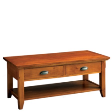 Livingston: Rectangular Coffee Table with Drawer & Shelf
