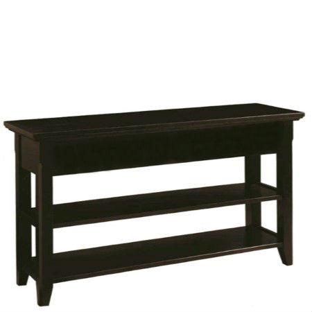 Livingston: Sofa Table with Shelf
