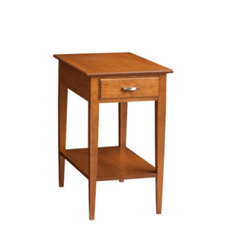 Saxony: Chairside Table with Drawer & Shelf