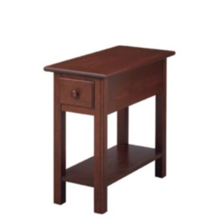 Shaker : Chairside Table with Drawer & Shelf